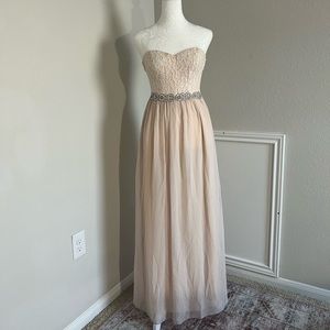 Blush pink formal dress